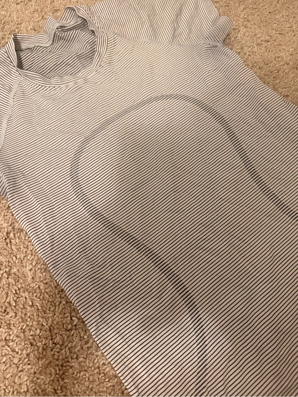 lululemon athletica Striped Swiftly Tech in Black and White